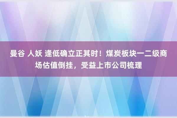 曼谷 人妖 逢低确立正其时！煤炭板块一二级商场估值倒挂，受益上市公司梳理