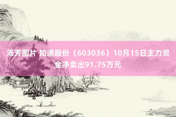 汤芳图片 如通股份（603036）10月15日主力资金净卖出91.75万元