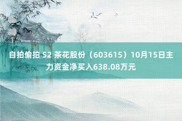 自拍偷拍 52 茶花股份（603615）10月15日主力资金净买入638.08万元