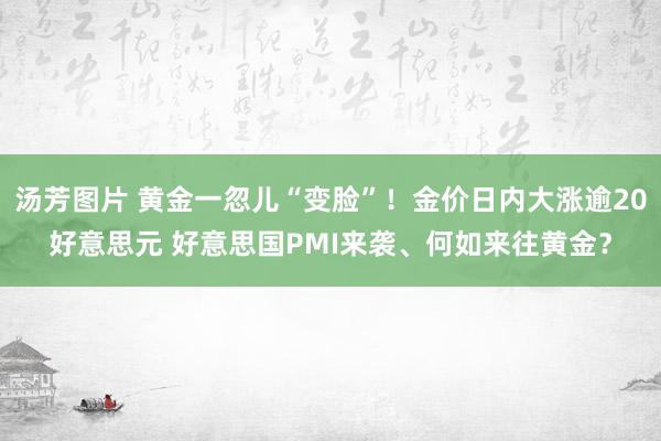 汤芳图片 黄金一忽儿“变脸”！金价日内大涨逾20好意思元 好意思国PMI来袭、何如来往黄金？