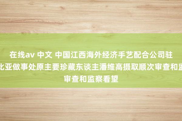 在线av 中文 中国江西海外经济手艺配合公司驻埃塞俄比亚做事处原主要珍藏东谈主潘维高摄取顺次审查和监察看望