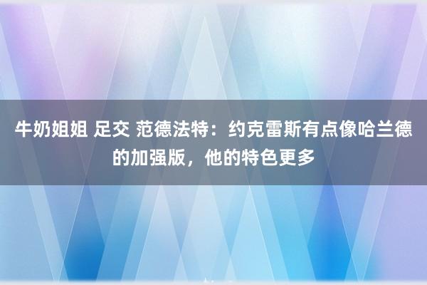 牛奶姐姐 足交 范德法特：约克雷斯有点像哈兰德的加强版，他的特色更多