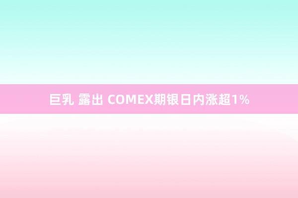 巨乳 露出 COMEX期银日内涨超1%