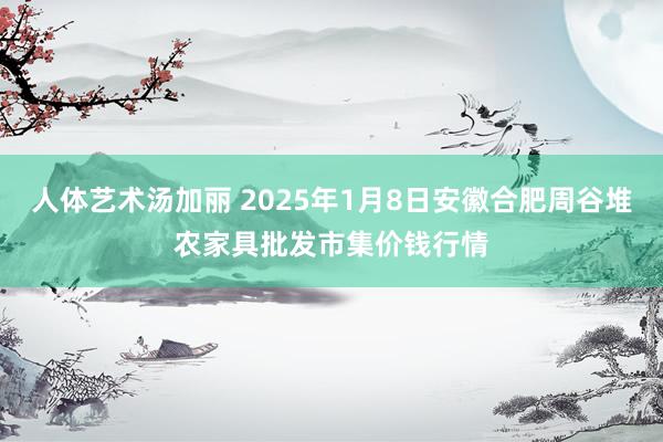 人体艺术汤加丽 2025年1月8日安徽合肥周谷堆农家具批发市集价钱行情